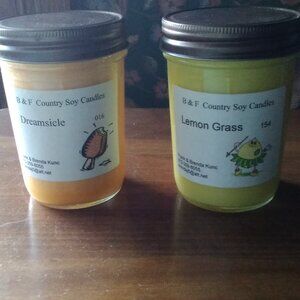 2 Soy Candles.  New No Tags